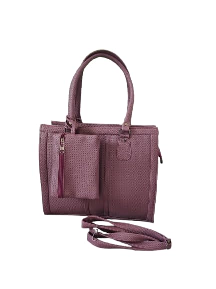 Womens Purple Shoulder Bag with Crossbody Strap