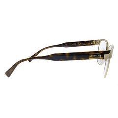 Gold Metal Oval Eyeglasses 54mm