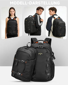 Flight Approved Detachable 2 in 1 50L Laptop Travel Backpack