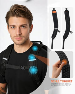 Flight Approved Detachable 2 in 1 50L Laptop Travel Backpack