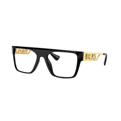 Black and Gold Rectangle Eyeglasses 55mm