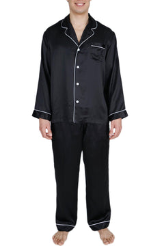 Mens Luxury Mulberry Silk Pajama Set