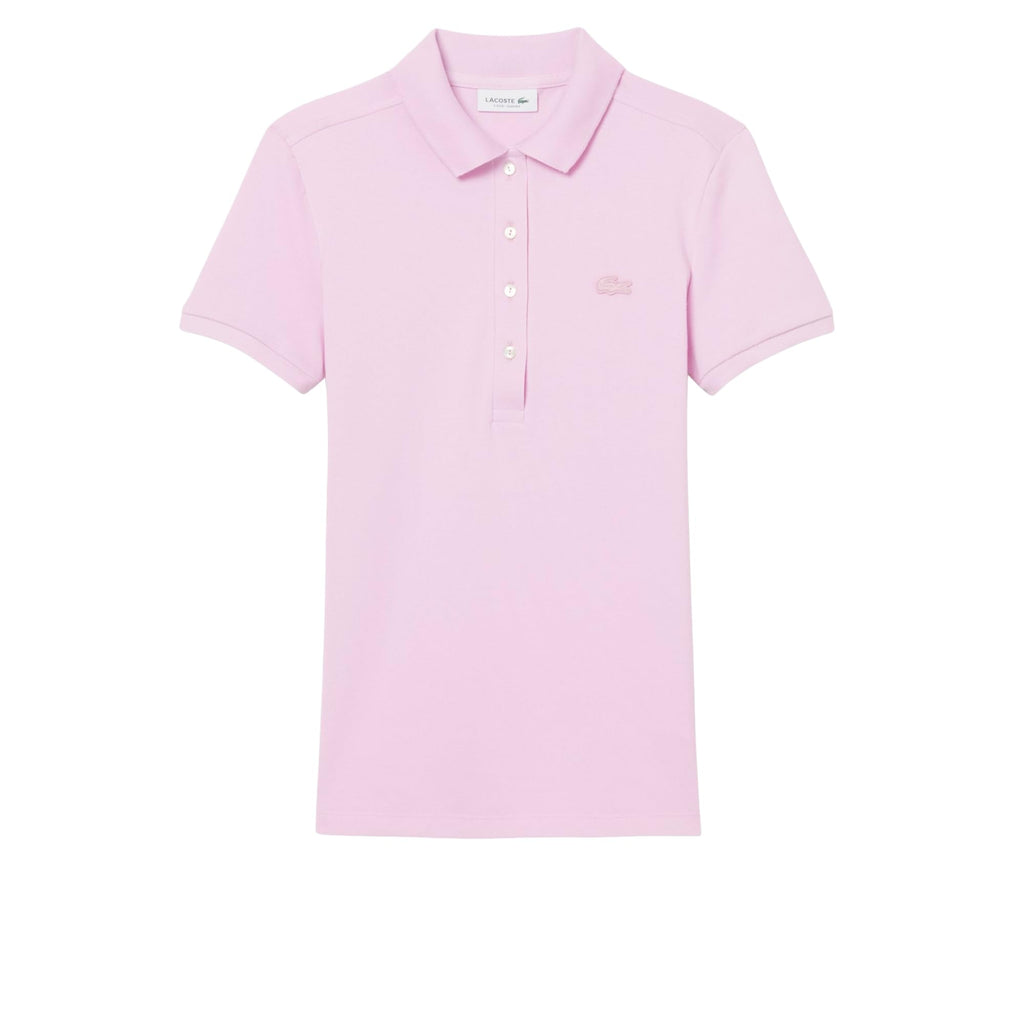 Womens Slim Fit Stretch Pique Polo Shirt