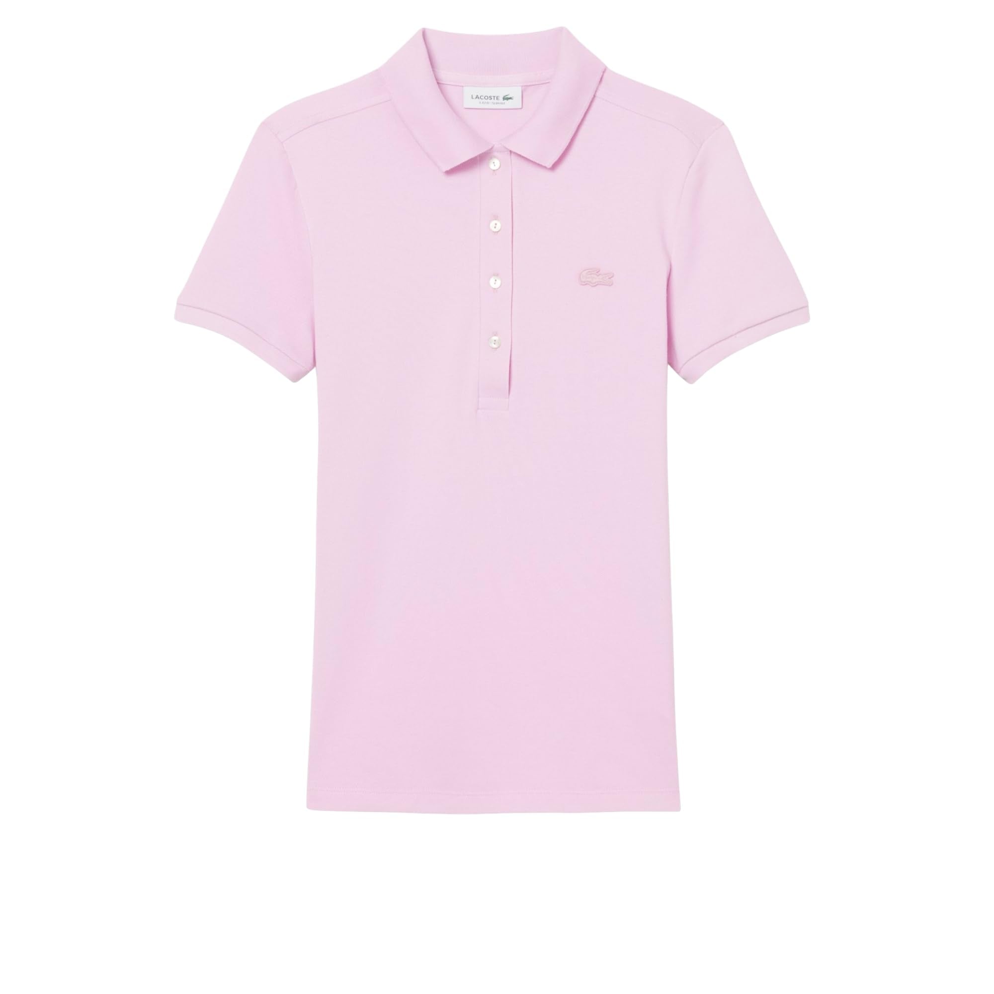 Womens Slim Fit Stretch Pique Polo Shirt