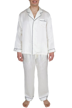 Mens Luxury Mulberry Silk Pajama Set