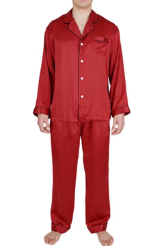 Mens Luxury Mulberry Silk Pajama Set