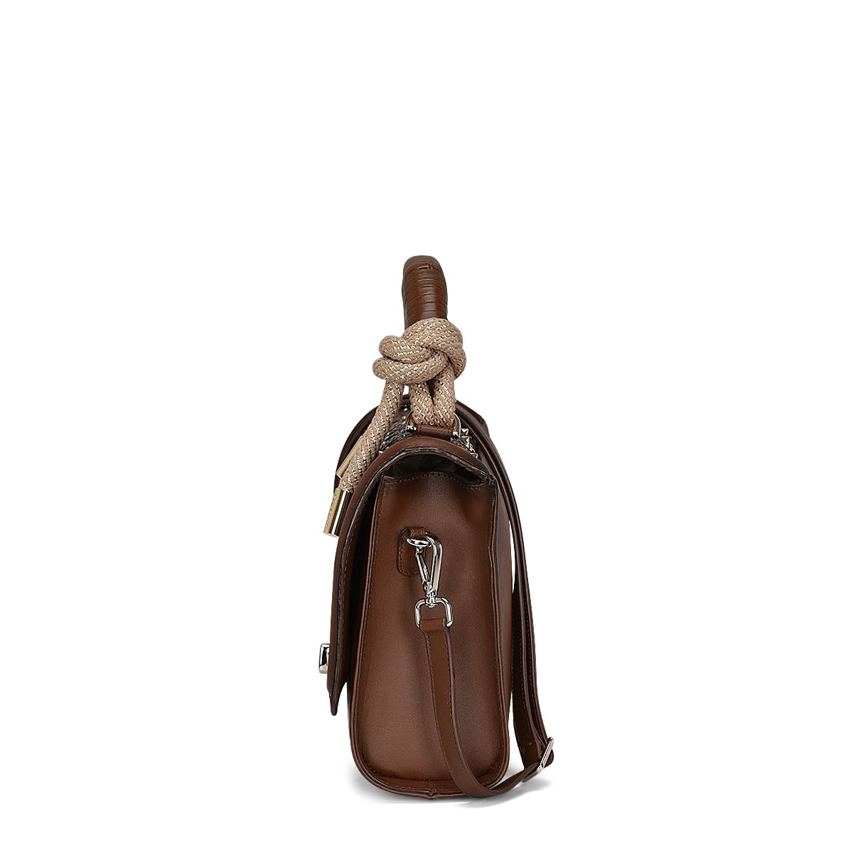 Womens Brown Genuine Leather Handbag