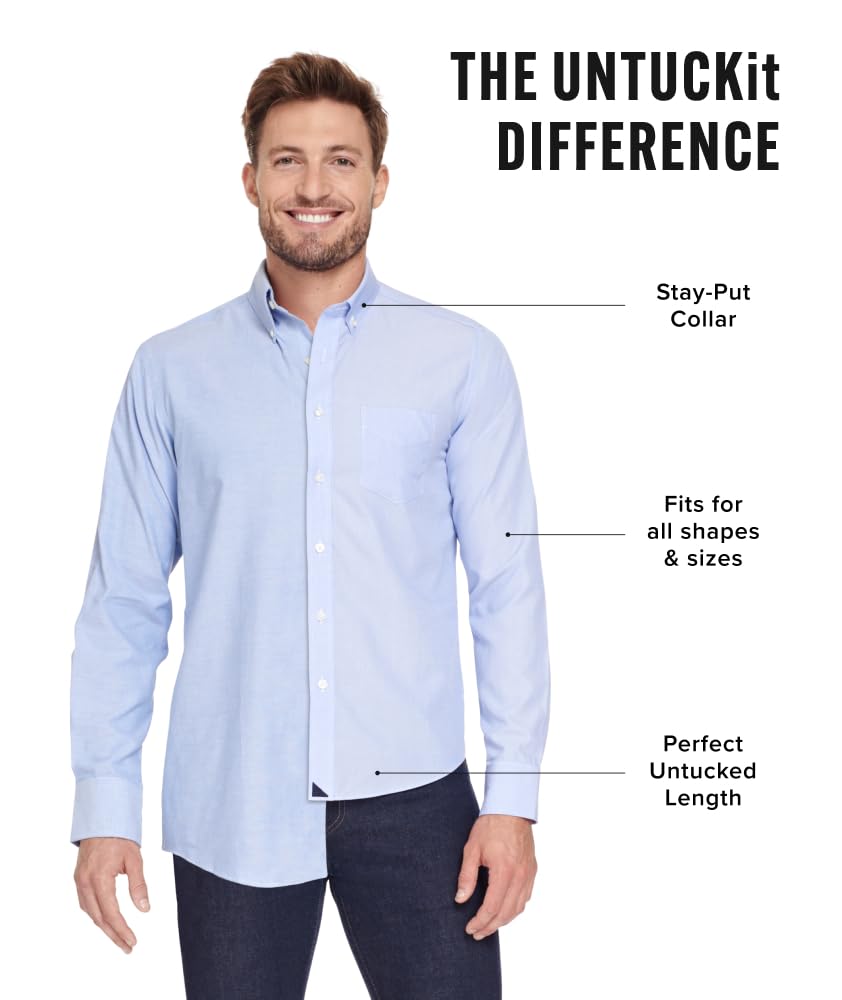 Mens Short Sleeve Wrinkle Free Plaid Shirt