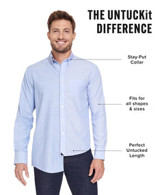 Mens Short Sleeve Wrinkle Free Plaid Shirt