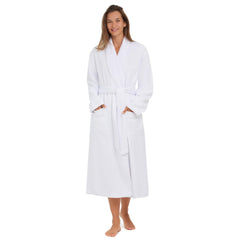 Unisex Plush Lined Microfiber Bath Robe