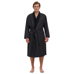 Unisex Plush Lined Microfiber Bath Robe