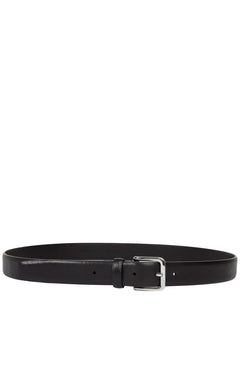 Mens 30mm Polished Calf Leather Belt