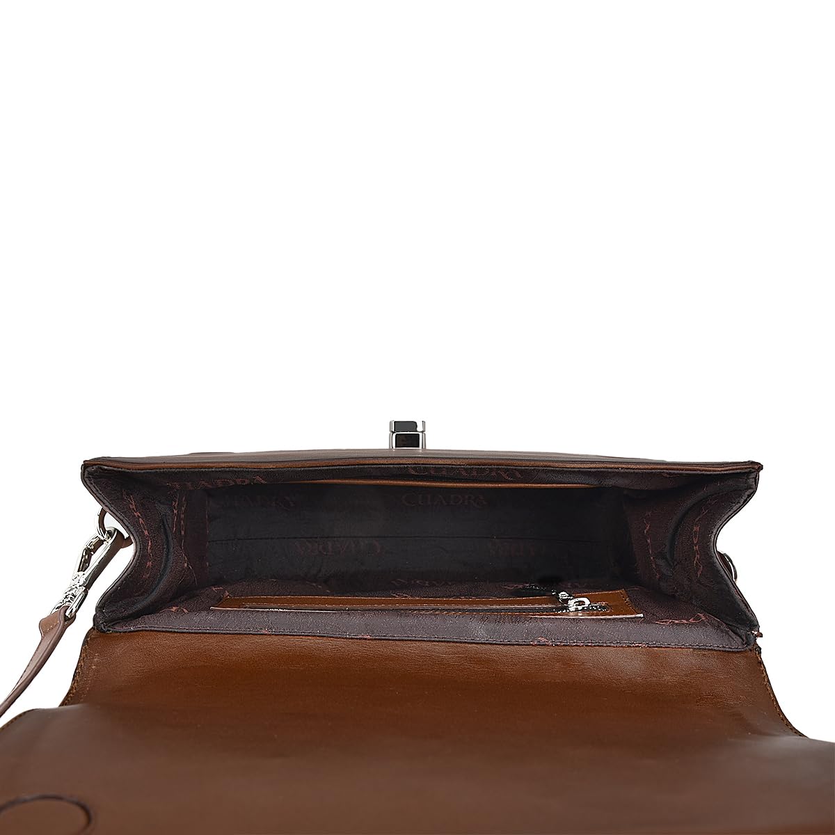 Womens Brown Genuine Leather Handbag