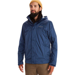 Mens Lightweight Breathable Packable Recycled Waterproof Rain Jacket