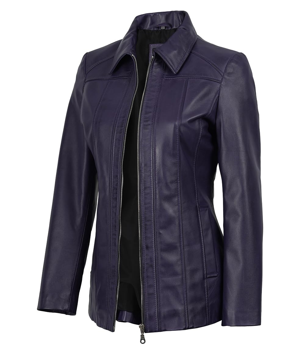 Lambskin Leather Blazer Jacket Casual Coat