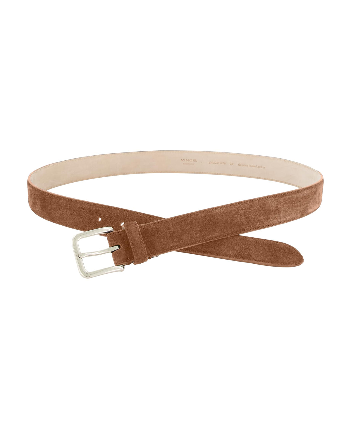 Mens Stitched Suede Casual Belt