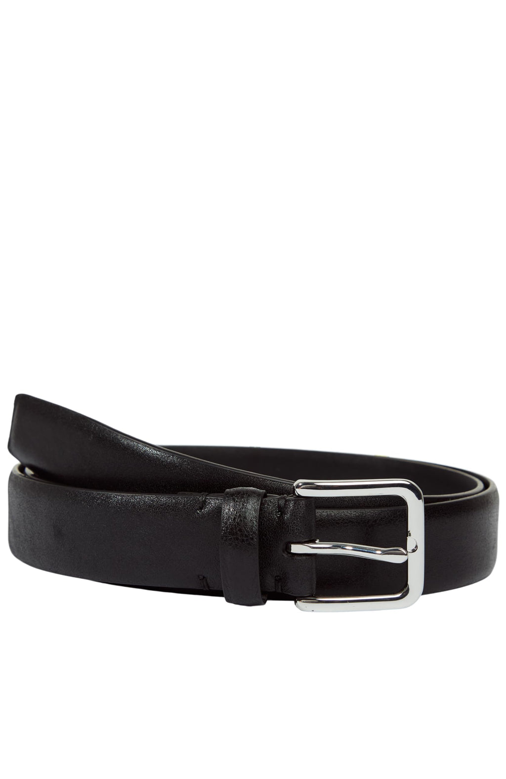Mens 30mm Polished Calf Leather Belt