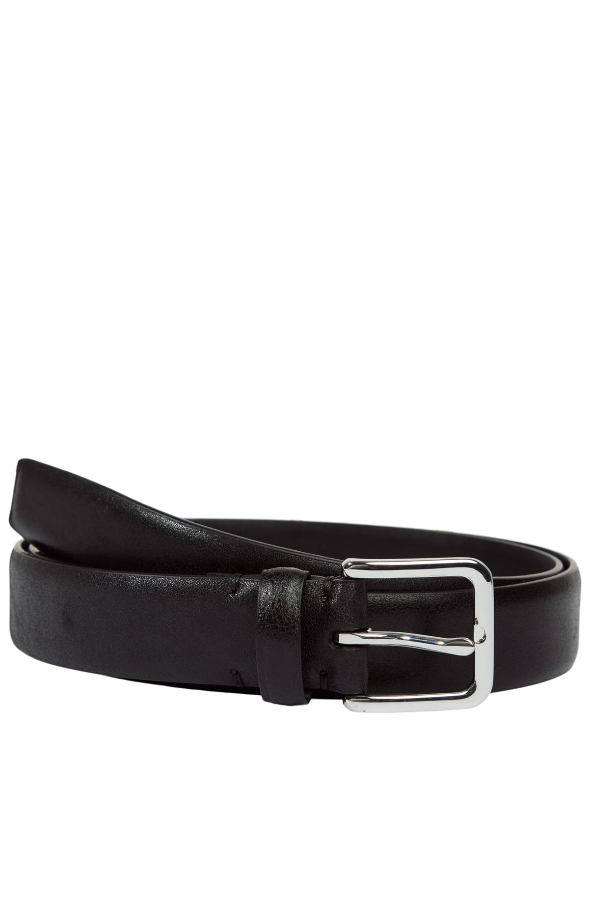 Mens 30mm Polished Calf Leather Belt