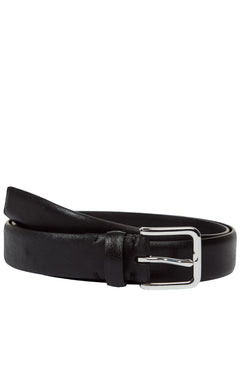Mens 30mm Polished Calf Leather Belt