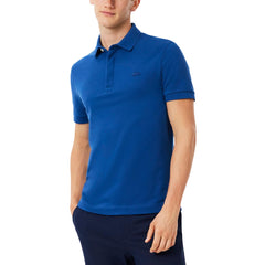 Mens Regular Fit Contrast Stretch Pique Polo Shirt