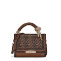 Womens Brown Genuine Leather Handbag