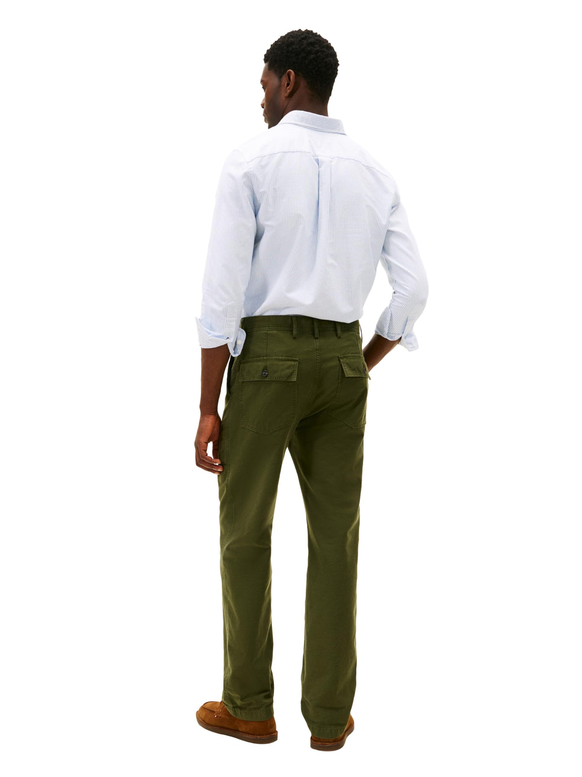 Mens Regular Fit Wrinkle Resistant Cotton Chino Pants