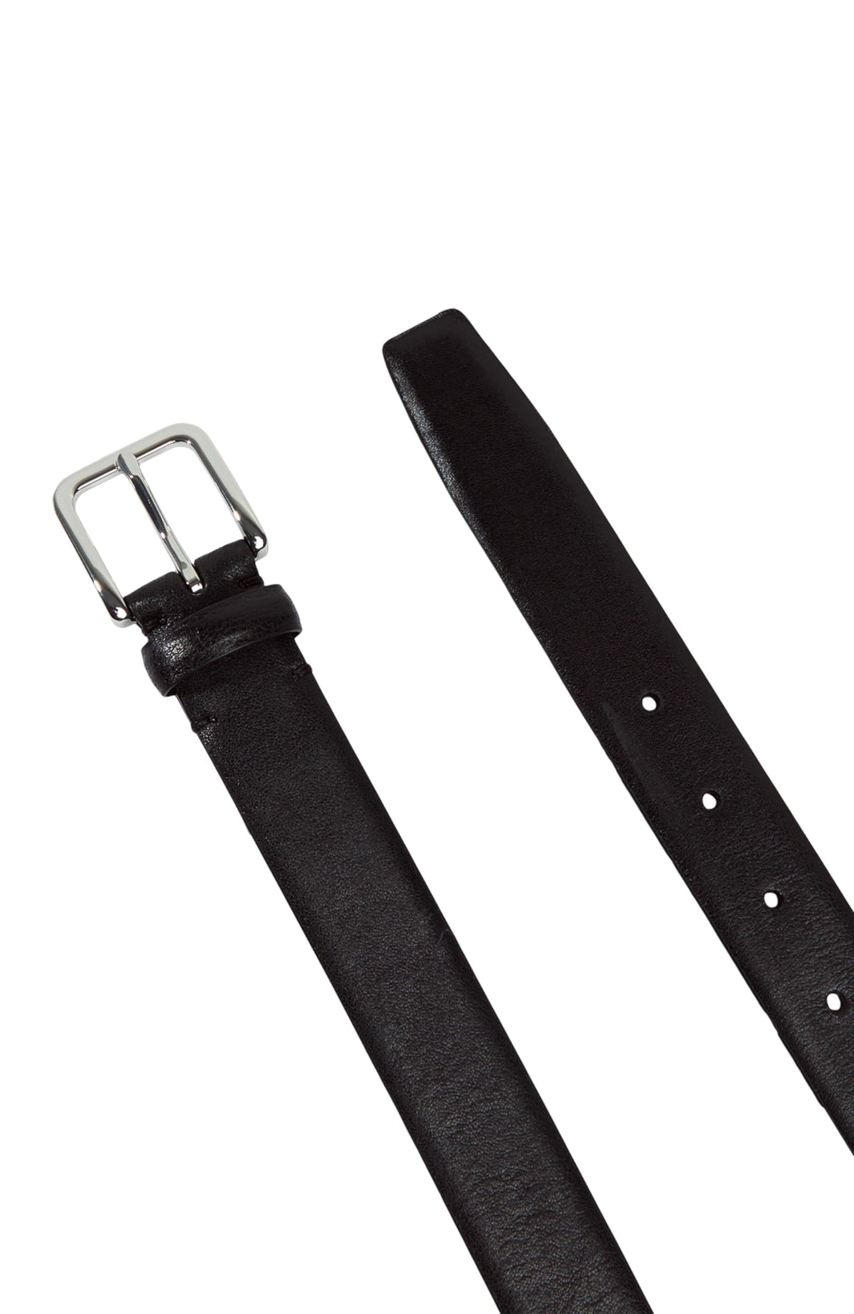 Mens 30mm Polished Calf Leather Belt