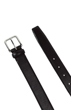 Mens 30mm Polished Calf Leather Belt