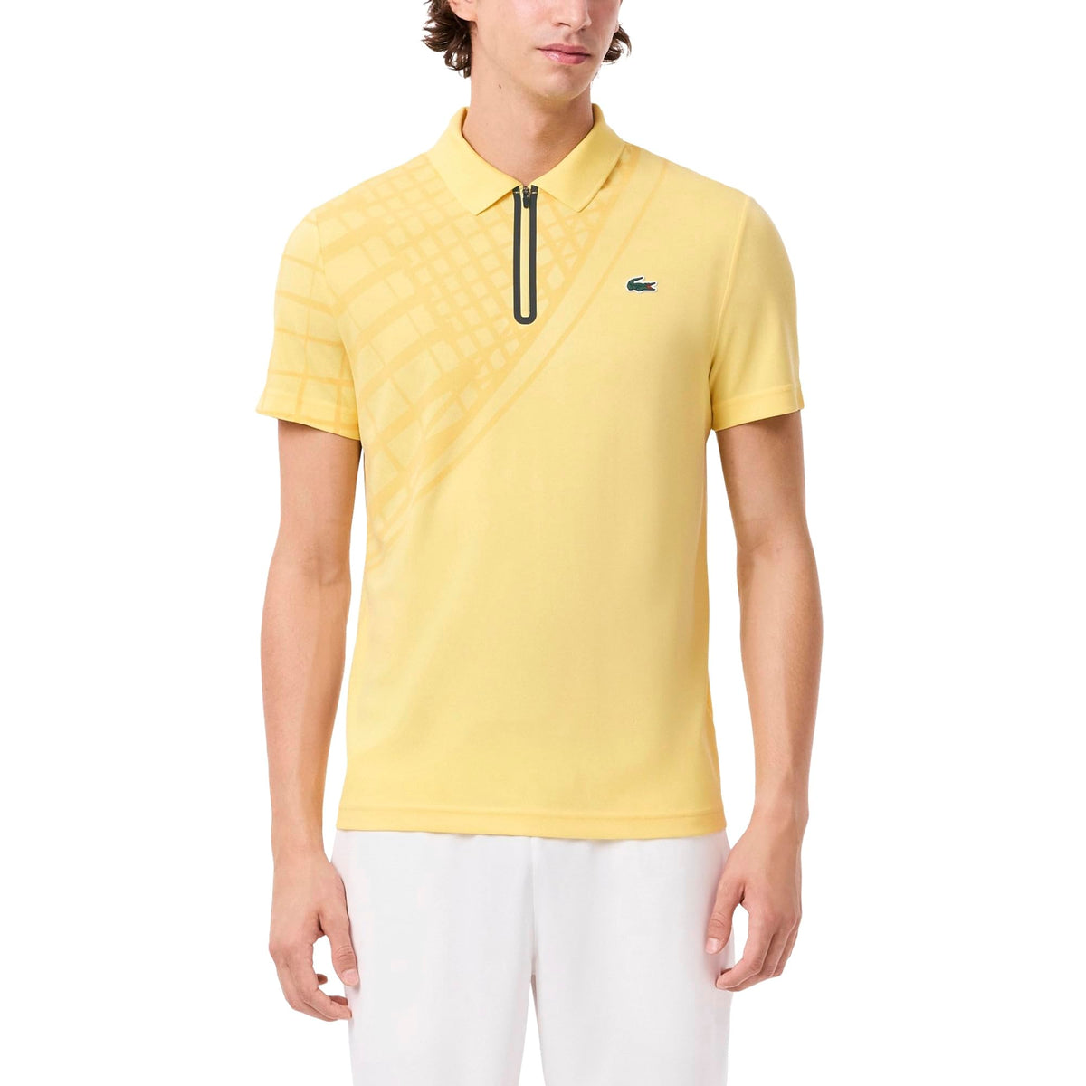 Mens Ultra Dry Printed Slim Fit Tennis Polo