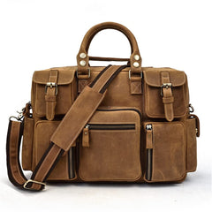Mens Retro Briefcase Travel Crossbody Bag