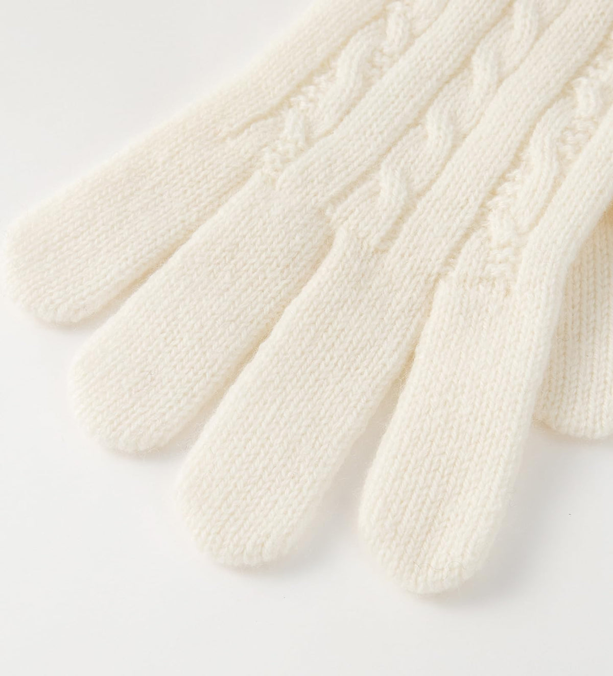 Womens Pure Cashmere Cable Knit Scarf Hat and Gloves Set