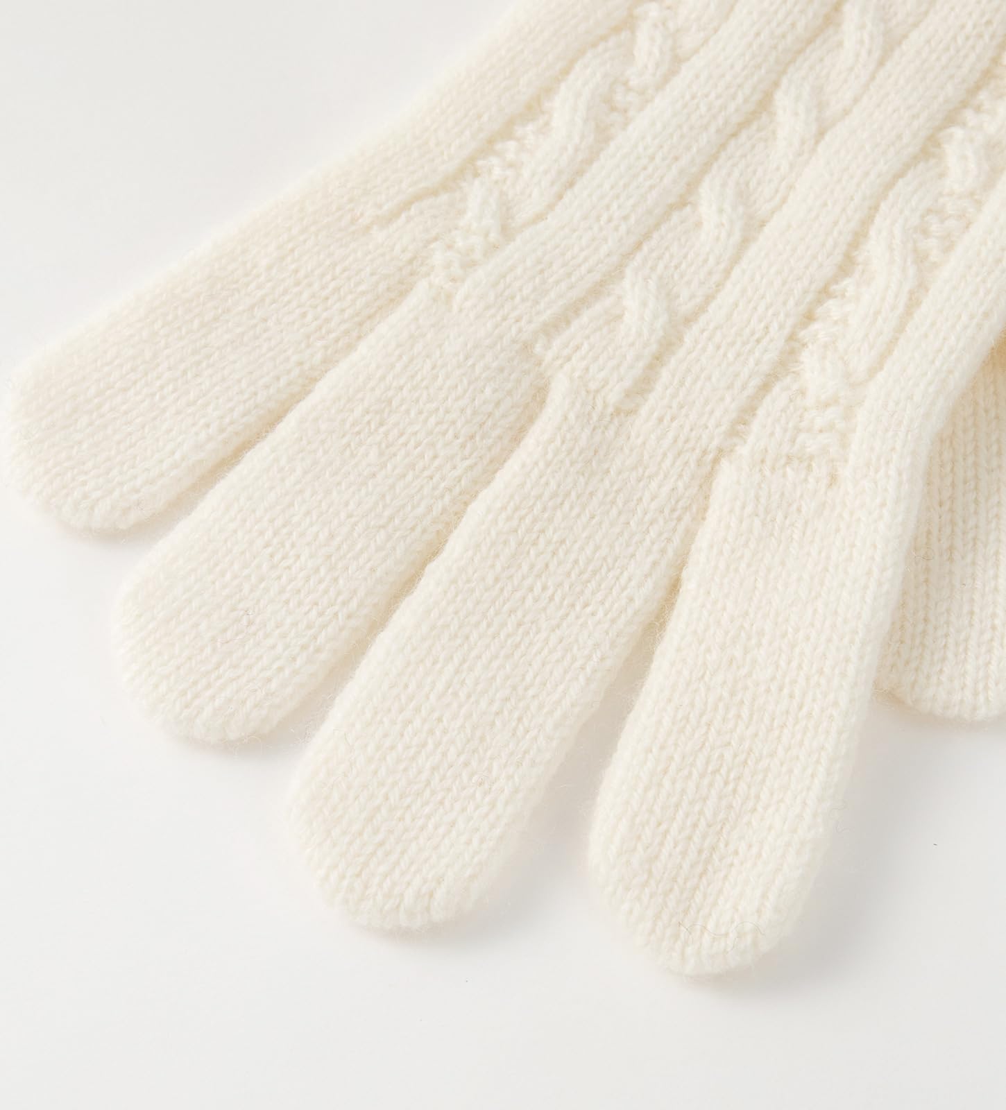 Womens Pure Cashmere Cable Knit Scarf Hat and Gloves Set