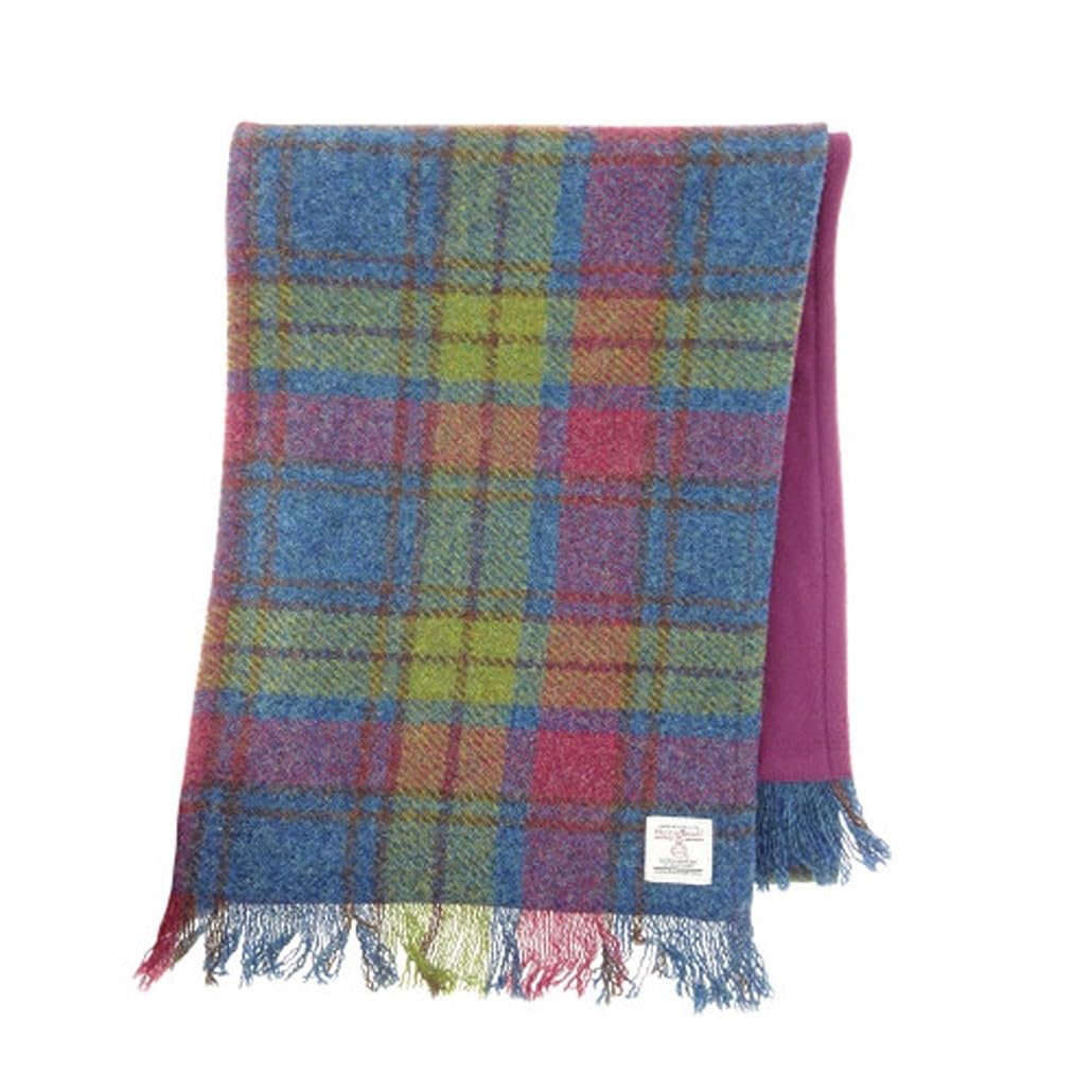 Scottish Pure Wool Tartan Fleece Winter Scarf