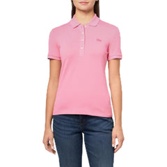 Womens Slim Fit Stretch Pique Polo Shirt
