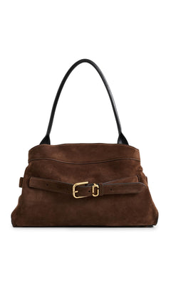 Womens Suede Dakota Satchel Bag