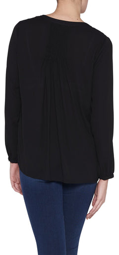 Womens Sleeveless Pintuck Top