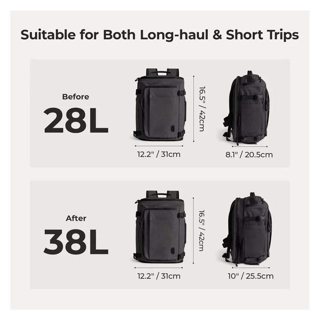 Waterproof Multifunction 15.6 Inch Laptop Travel Backpack for Men