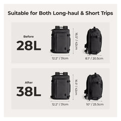 Waterproof Multifunction 15.6 Inch Laptop Travel Backpack for Men