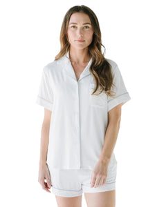 Short Sleeve Pajama Set Relaxed Fit with Pockets