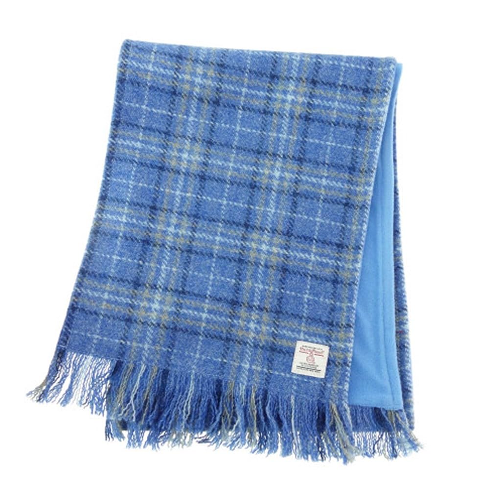 Scottish Pure Wool Tartan Fleece Winter Scarf