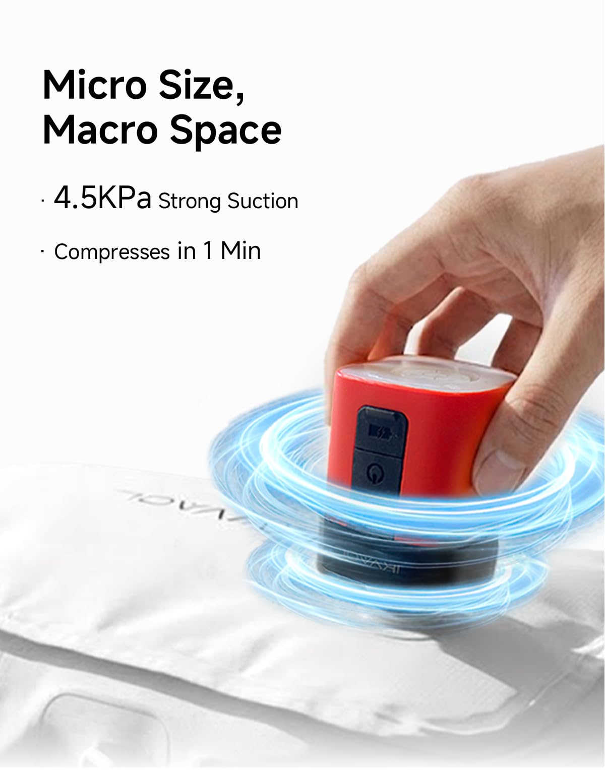 Reusable Waterproof Vacuum Compression Bags with Pump for Travel
