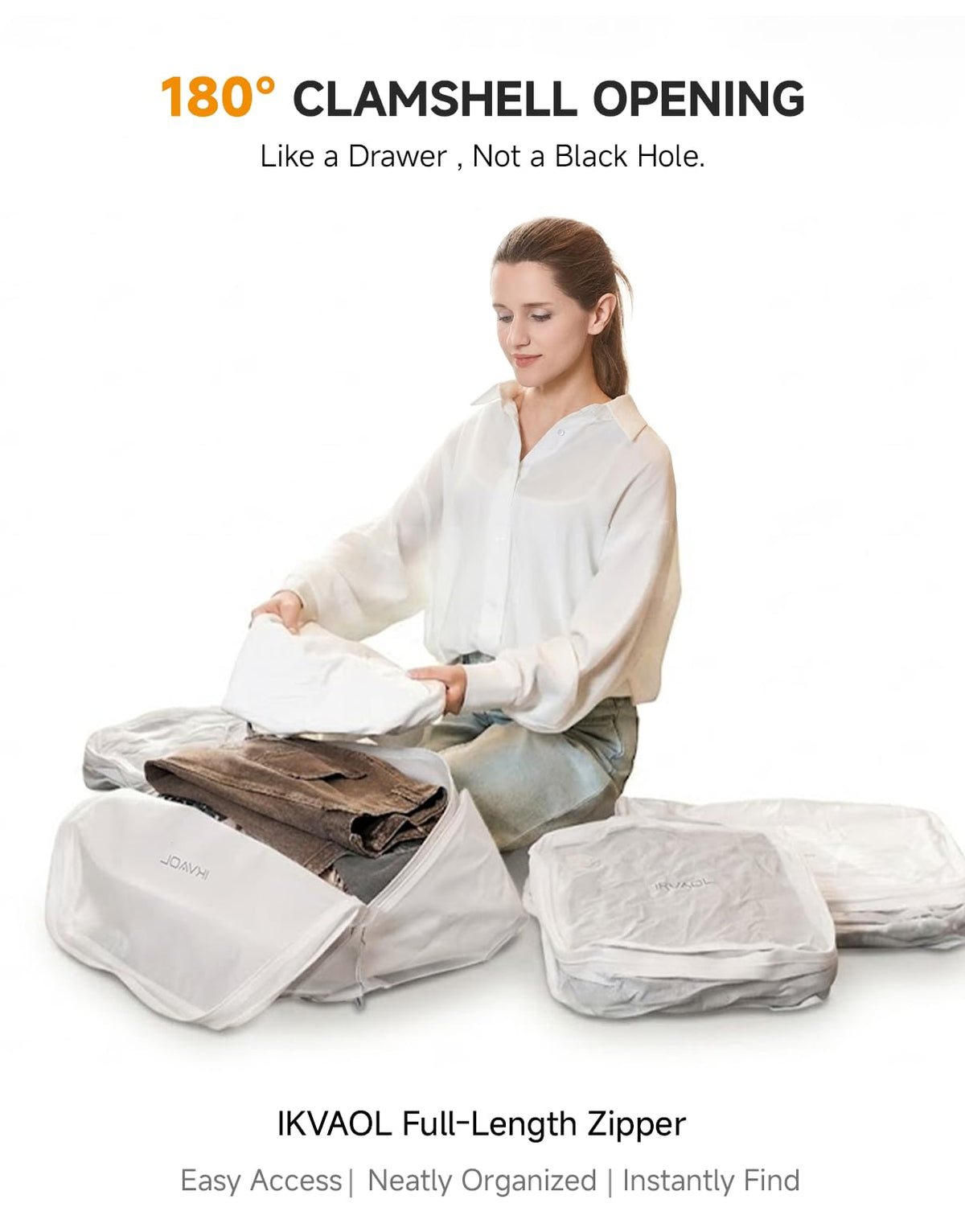 Reusable Waterproof Vacuum Compression Bags with Pump for Travel