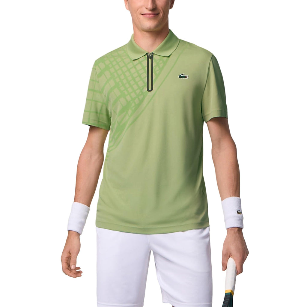 Mens Ultra Dry Printed Slim Fit Tennis Polo