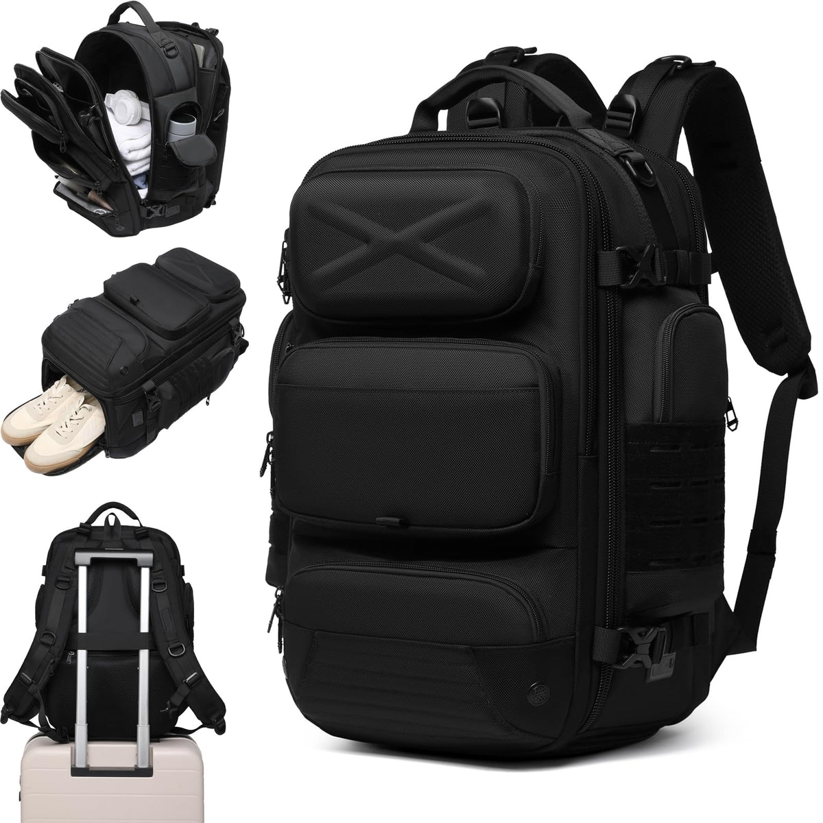 Expandable Extra Large Carry On Laptop Travel Backpack for Men