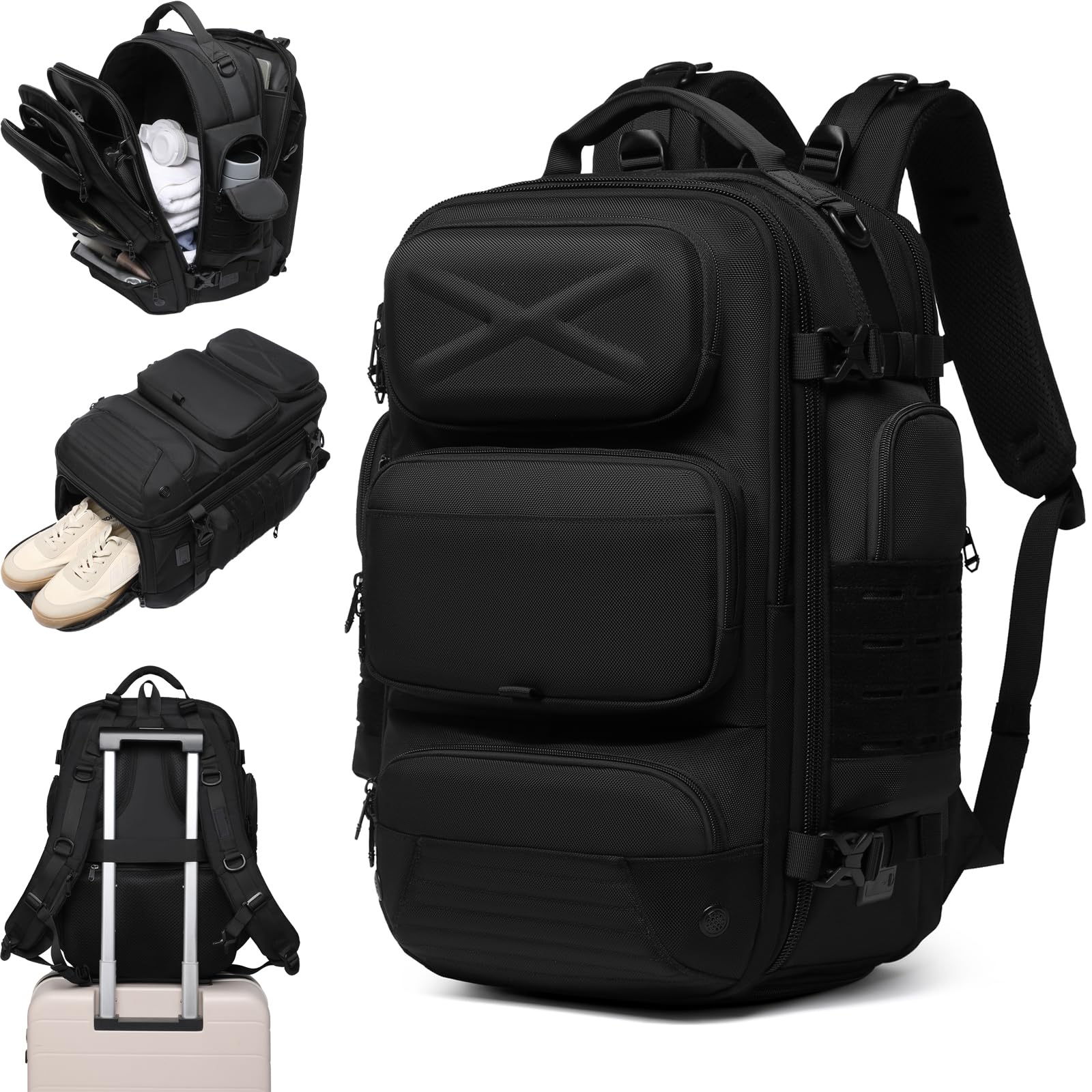 Expandable Extra Large Carry On Laptop Travel Backpack for Men
