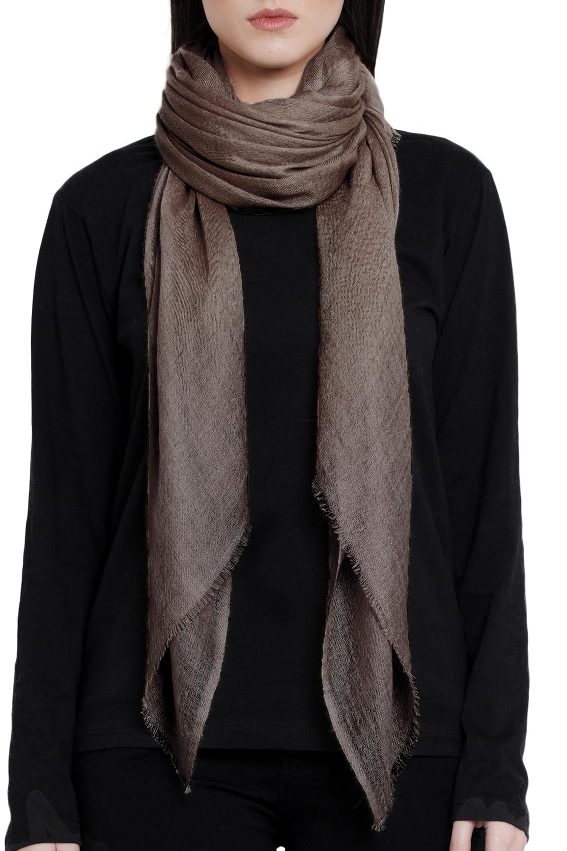 Large Warm Cashmere Pashmina Scarf Made in Kashmir with Gift Box
