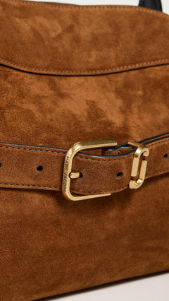 Womens Suede Dakota Satchel Bag