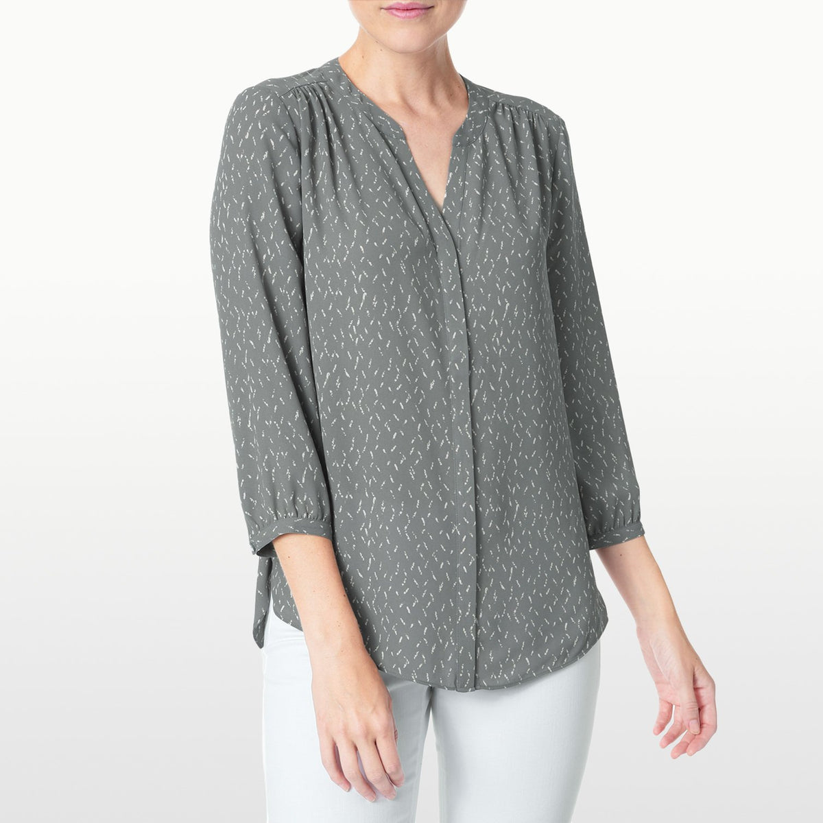 Womens Sleeveless Pintuck Top
