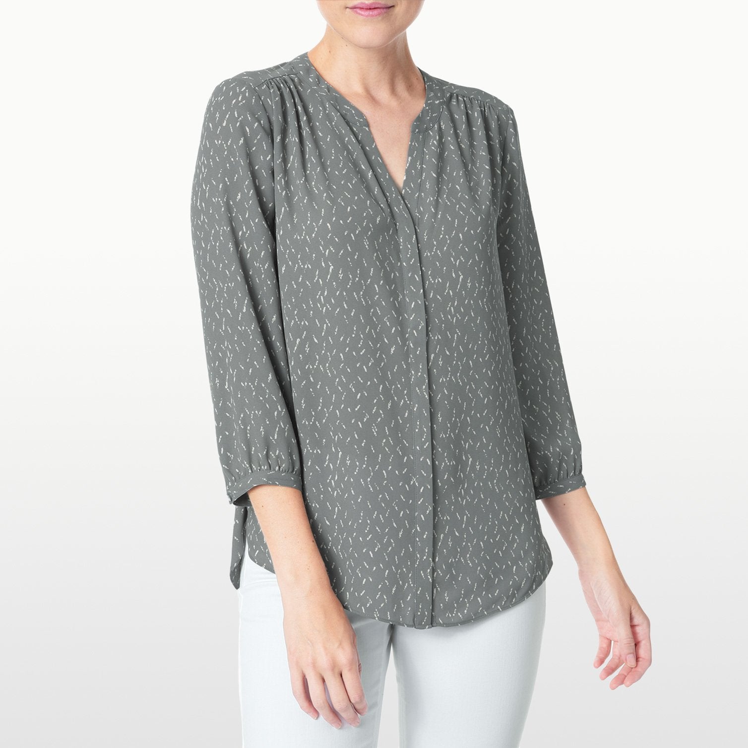 Womens Sleeveless Pintuck Top