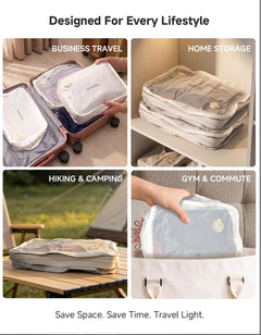 Reusable Waterproof Vacuum Compression Bags with Pump for Travel
